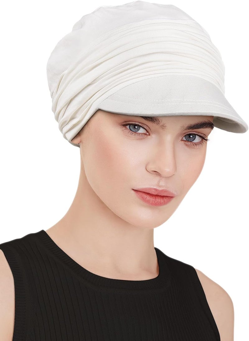Awefeel Chemo Headwear Viscose Newsboy Cap for Women Fall and Winter Hats - Image 1